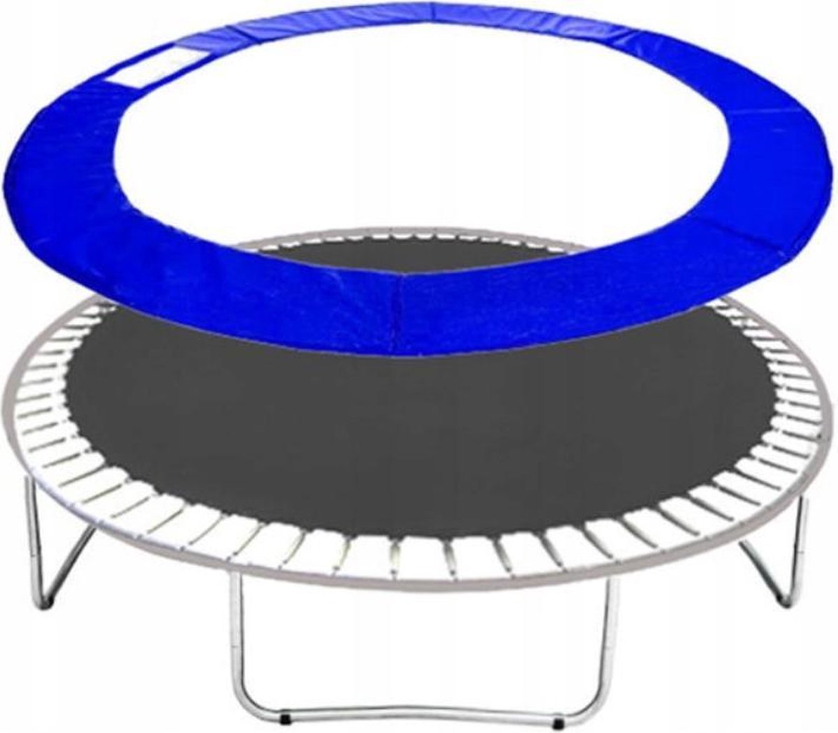 Springos Trampoline Beschermrand | 396-407 cm | Blauw